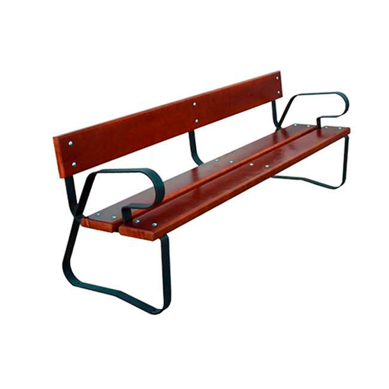 Banco exterior Madrid pino barnizado-1