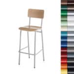 silla alta con respaldo para laboratorio y tecnologia