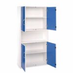 armario escolar puertas altas y bajas abierto