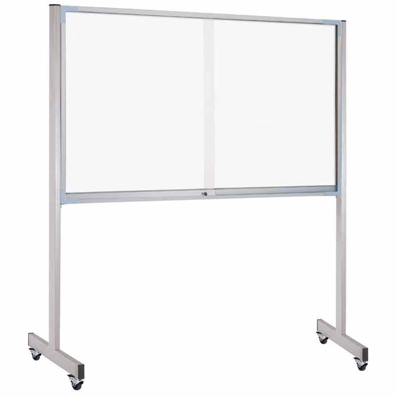 soporte acero vitrina escolar