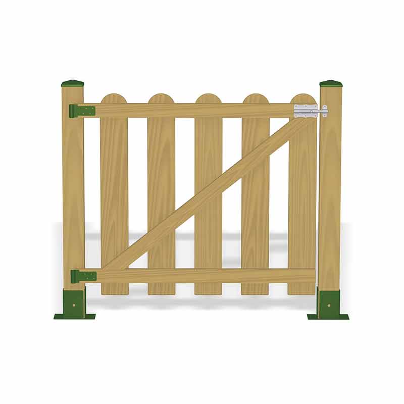 valla madera puerta