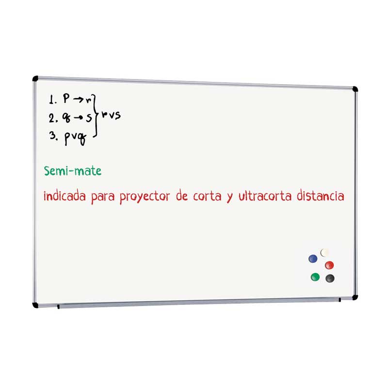 PIZARRA MURAL BLANCA SEMI MATE
