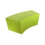 Puf escolar curvo grande