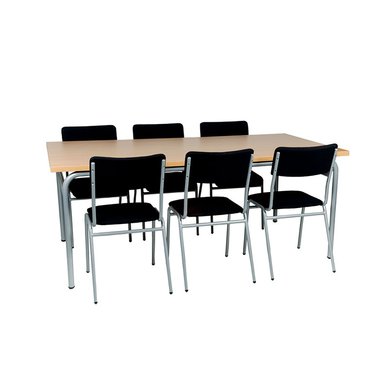 mesa de reuniones para salas de profesores