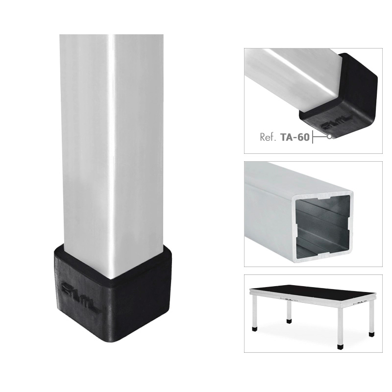 PATA FIJA TARIMA ALUMINIO 60x60