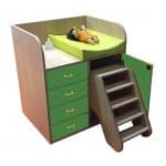 Mueble cambiador escalera y cajones