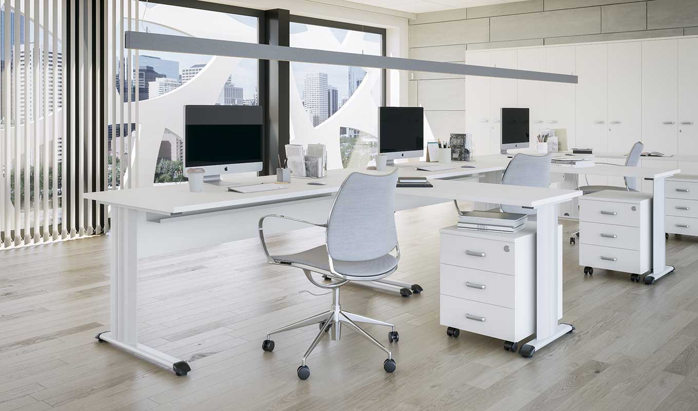 Mesa para oficina con ala. Mobiliarios escolar y para oficina