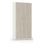 armario-metalico-puertas-de-madera-altura195