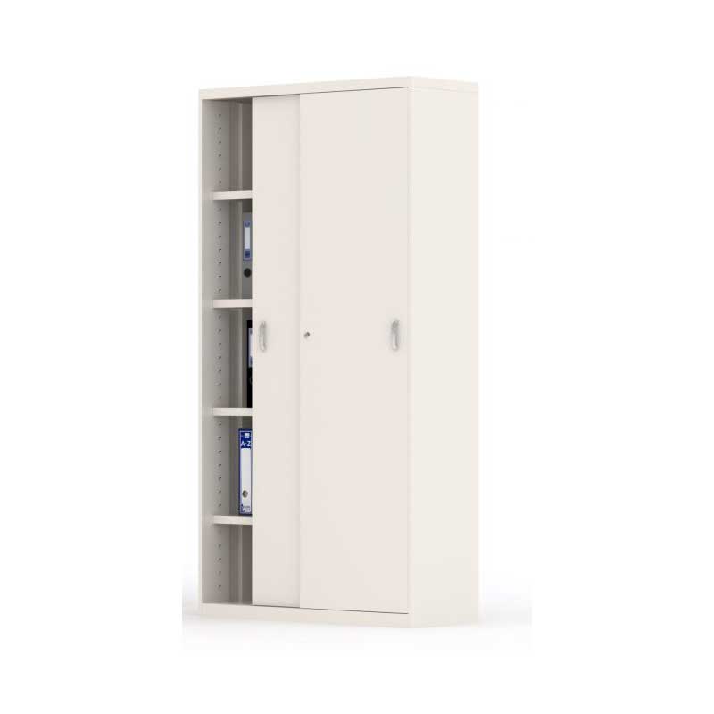 armario-metalico-puertas -de-madera-corrderas