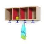 Perchero con 4 casillas