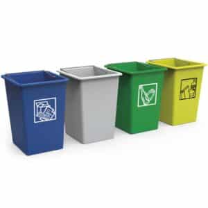Cubo -reciclaje-colores