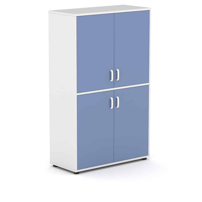 Armario escolar blanco 4 puertas. Serie esak