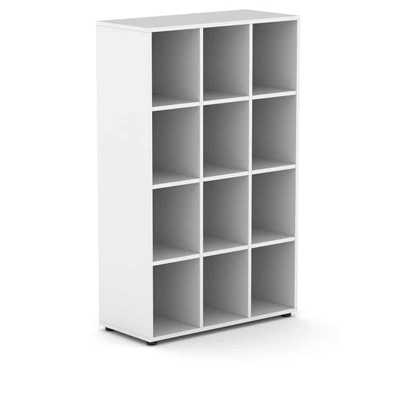 CASILLERO DE AULA BLANCO CON 12 HUECOS