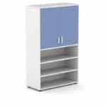 Armario escolar blanco con puertas altas. serie esak