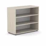 estanteria escolar con 2 estantes color roble oasis