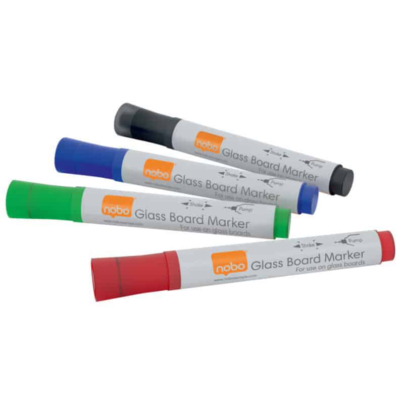 Kit de rotuladores de pizarra de cristal nobu