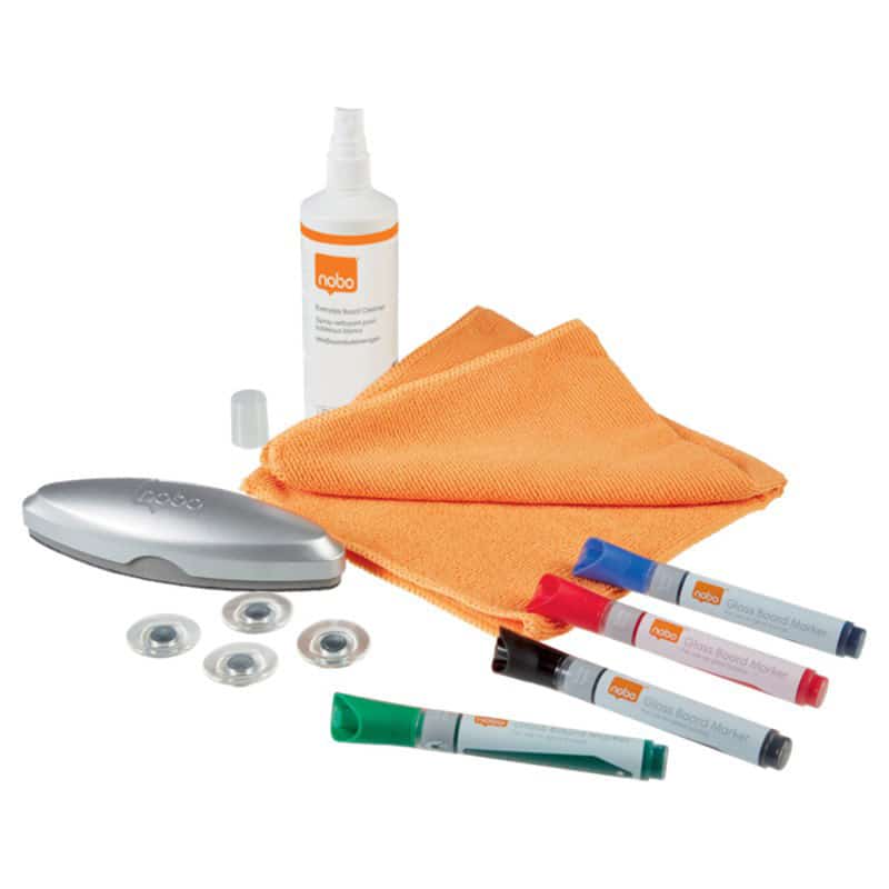 Kit limpieza pizarra cristal nobo