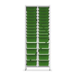 estanterias metalicas con bandejas 2 columna