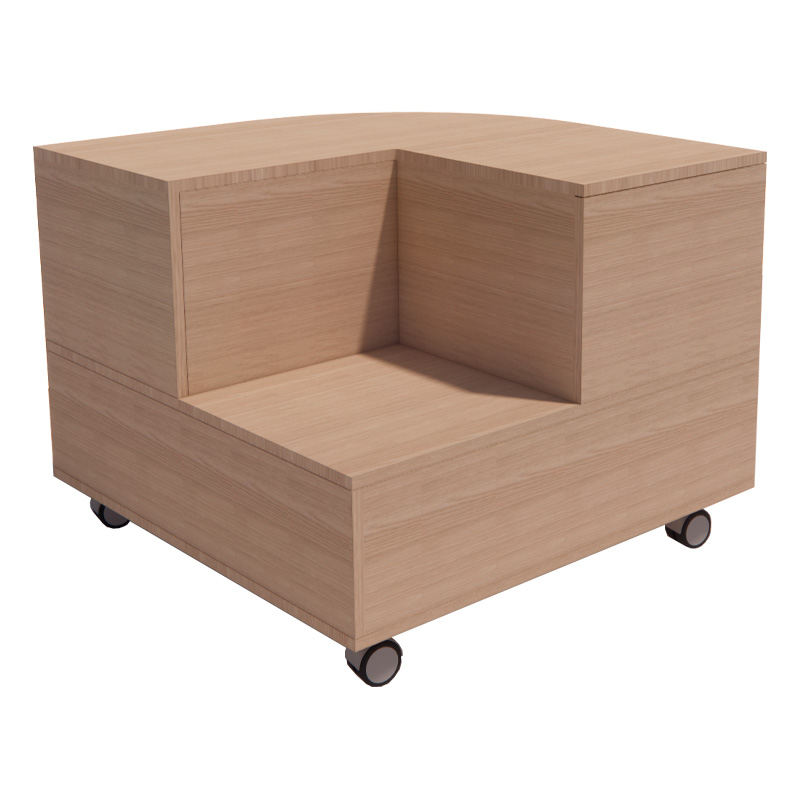 GRADA ESCOLAR KIDS REDONDA COMPARTIMENTOS TRASEROS