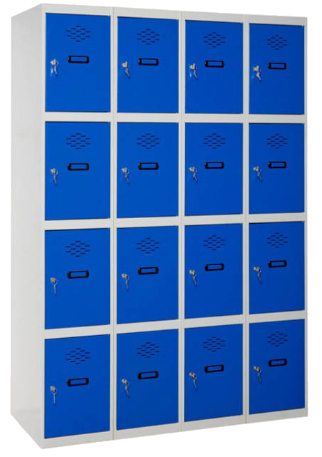 taquilla escolar metálica 16 puertas