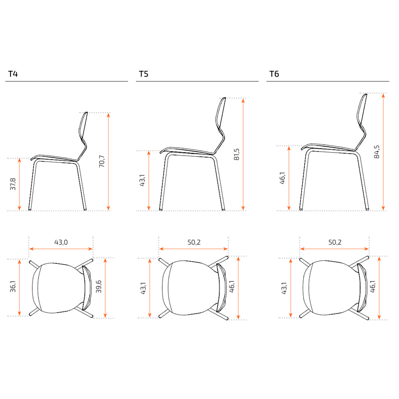 medidas silla escolar lia wood basic