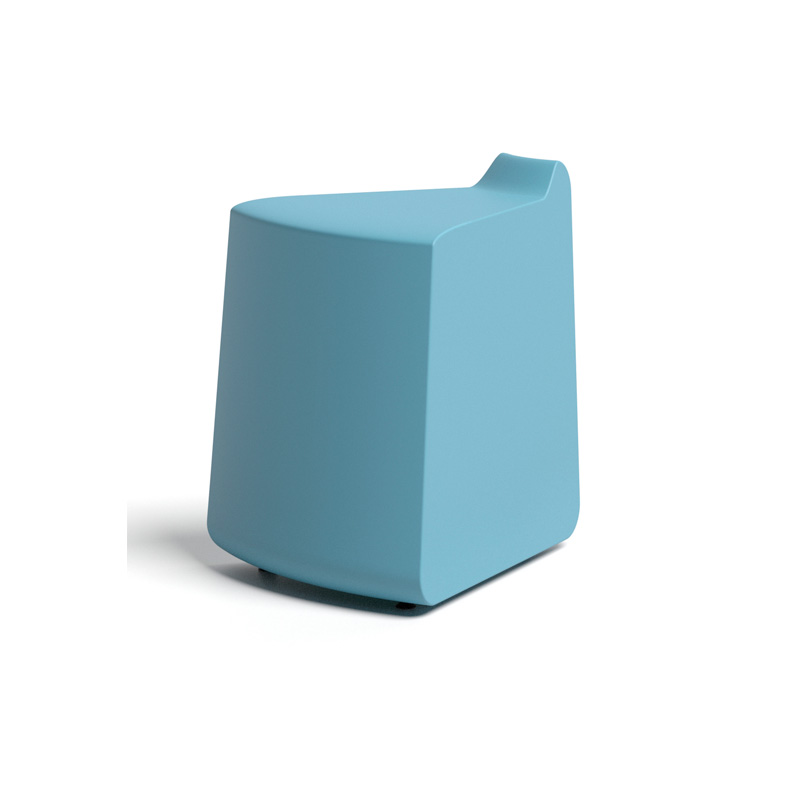 Puff escolar modular para zonas colaborativas y bibliotecas educativas