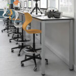 mesa alta colaborativo para laboratorios y bibliotecas
