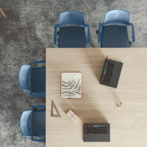 Silla-apilable-spacio-asiento-tapizado-azul